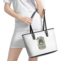 Oh I Pissed You Off Messy Bun Leather Tote Bag - Wonder Print Shop