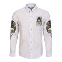 Oh I Pissed You Off Messy Bun Long Sleeve Button Shirt - Wonder Print Shop