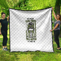 Oh I Pissed You Off Messy Bun Quilt - Wonder Print Shop