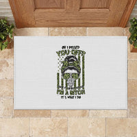 Oh I Pissed You Off Messy Bun Rubber Doormat - Wonder Print Shop