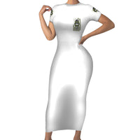 Oh I Pissed You Off Messy Bun Short Sleeve Bodycon Dress - Wonder Print Shop