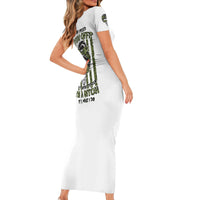 Oh I Pissed You Off Messy Bun Short Sleeve Bodycon Dress - Wonder Print Shop