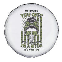 Oh I Pissed You Off Messy Bun Spare Tire Cover - Wonder Print Shop