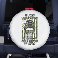 Oh I Pissed You Off Messy Bun Spare Tire Cover - Wonder Print Shop