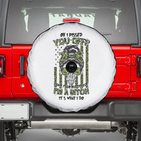 Oh I Pissed You Off Messy Bun Spare Tire Cover - Wonder Print Shop