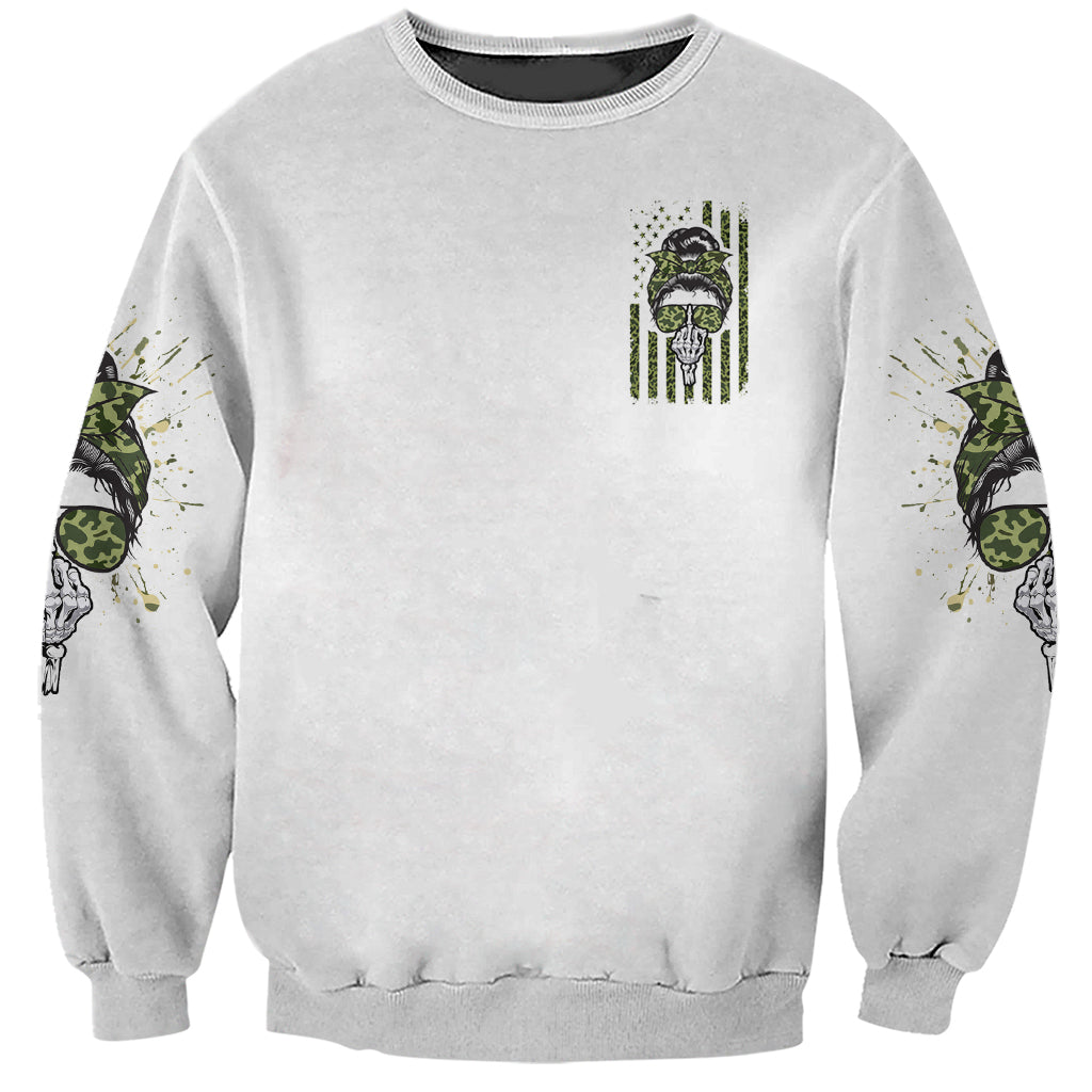 Oh I Pissed You Off Messy Bun Sweatshirt - Wonder Print Shop