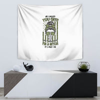 Oh I Pissed You Off Messy Bun Tapestry - Wonder Print Shop