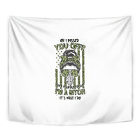 Oh I Pissed You Off Messy Bun Tapestry - Wonder Print Shop