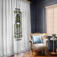 Oh I Pissed You Off Messy Bun Window Curtain - Wonder Print Shop