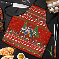 Miniature Schnauzer Family Snow Christmas Apron Xmas Holiday Patterns - Wonder Print Shop