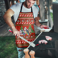 Miniature Schnauzer Family Snow Christmas Apron Xmas Holiday Patterns - Wonder Print Shop
