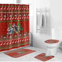 Miniature Schnauzer Family Snow Christmas Bathroom Set Xmas Holiday Patterns - Wonder Print Shop