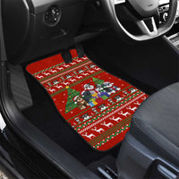 Miniature Schnauzer Family Snow Christmas Car Mats Xmas Holiday Patterns - Wonder Print Shop