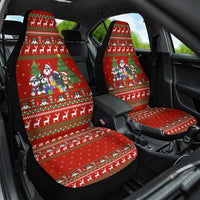 Miniature Schnauzer Family Snow Christmas Car Seat Cover Xmas Holiday Patterns - Wonder Print Shop