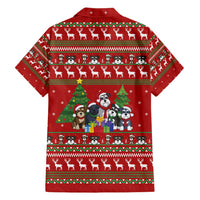 Miniature Schnauzer Family Snow Christmas Family Matching Tank Maxi Dress and Hawaiian Shirt Xmas Holiday Patterns - Wonder Print Shop