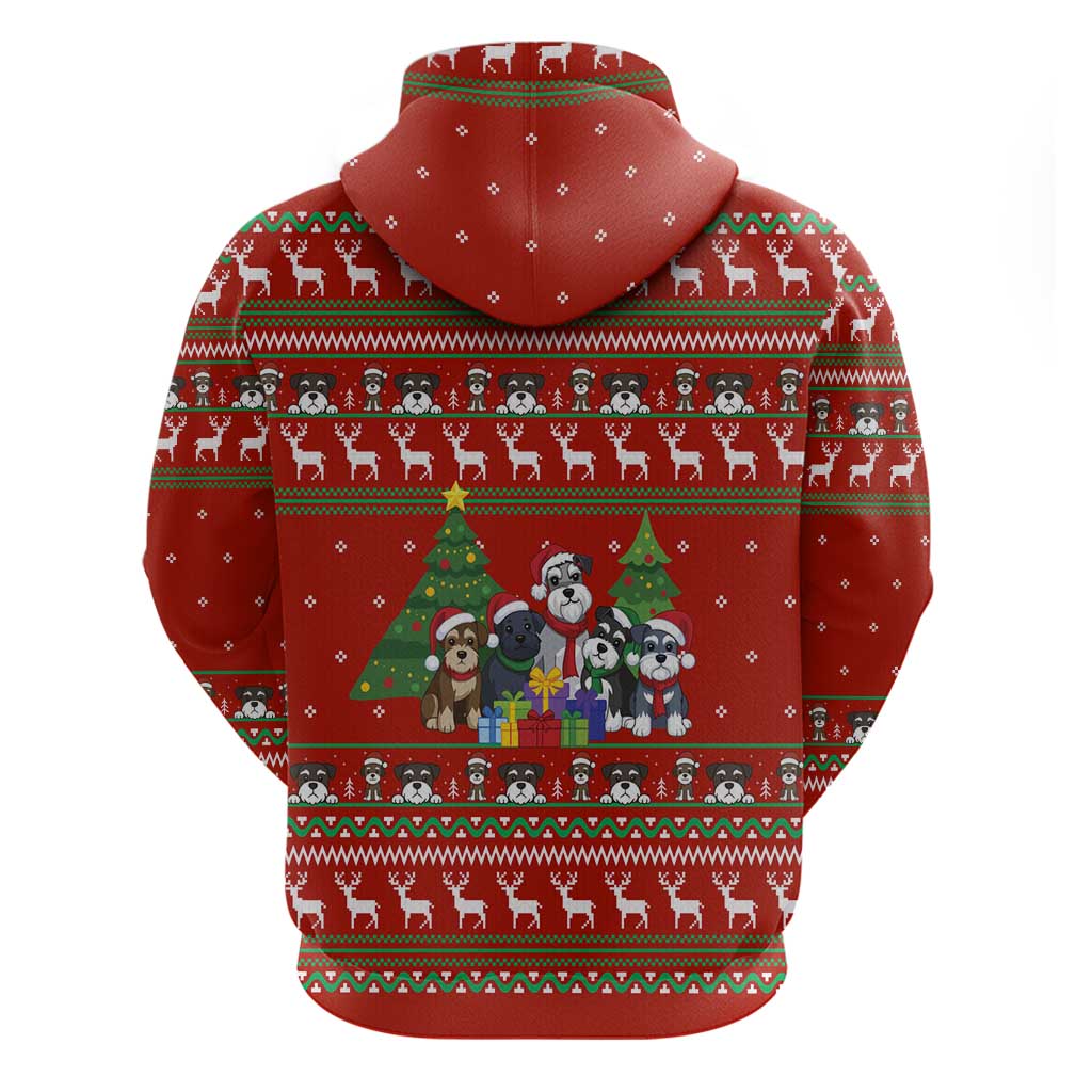 Miniature Schnauzer Family Snow Christmas Hoodie Xmas Holiday Patterns - Wonder Print Shop