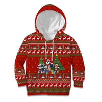 Miniature Schnauzer Family Snow Christmas Kid Hoodie Xmas Holiday Patterns - Wonder Print Shop