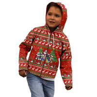 Miniature Schnauzer Family Snow Christmas Kid Hoodie Xmas Holiday Patterns - Wonder Print Shop