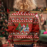 Miniature Schnauzer Family Snow Christmas Kid Ugly Christmas Sweater Xmas Holiday Patterns - Wonder Print Shop