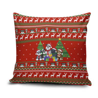 Miniature Schnauzer Family Snow Christmas Pillow Cover Xmas Holiday Patterns - Wonder Print Shop