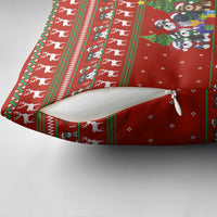 Miniature Schnauzer Family Snow Christmas Pillow Cover Xmas Holiday Patterns - Wonder Print Shop