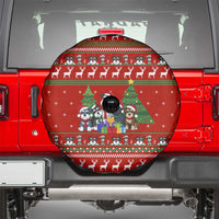 Miniature Schnauzer Family Snow Christmas Spare Tire Cover Xmas Holiday Patterns - Wonder Print Shop