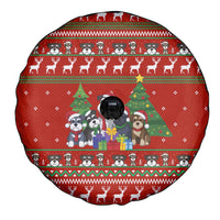 Miniature Schnauzer Family Snow Christmas Spare Tire Cover Xmas Holiday Patterns - Wonder Print Shop