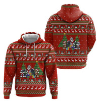 Miniature Schnauzer Family Snow Christmas Zip Hoodie Xmas Holiday Patterns - Wonder Print Shop