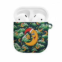Christmas Moon and Star AirPods Case Xmas Holiday Patterns - Wonder Print Shop