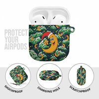 Christmas Moon and Star AirPods Case Xmas Holiday Patterns - Wonder Print Shop