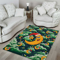 Christmas Moon and Star Area Rug Xmas Holiday Patterns - Wonder Print Shop