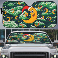 Christmas Moon and Star Auto Sun Shade Xmas Holiday Patterns - Wonder Print Shop