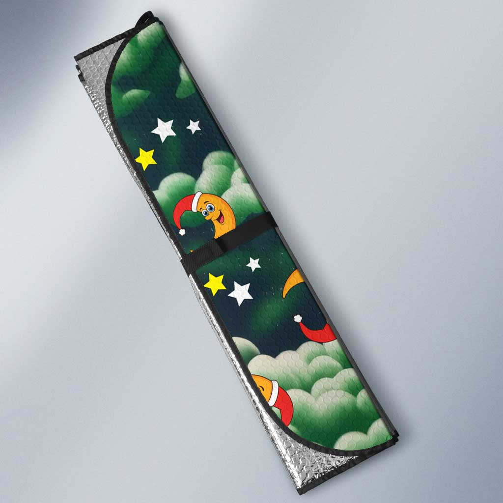 Christmas Moon and Star Auto Sun Shade Xmas Holiday Patterns - Wonder Print Shop