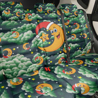Christmas Moon and Star Back Car Seat Cover Xmas Holiday Patterns - Wonder Print Shop
