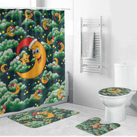 Christmas Moon and Star Bathroom Set Xmas Holiday Patterns - Wonder Print Shop