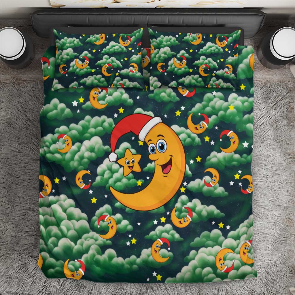 Christmas Moon and Star Bedding Set Xmas Holiday Patterns - Wonder Print Shop