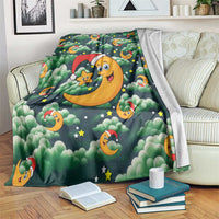 Christmas Moon and Star Blanket Xmas Holiday Patterns - Wonder Print Shop