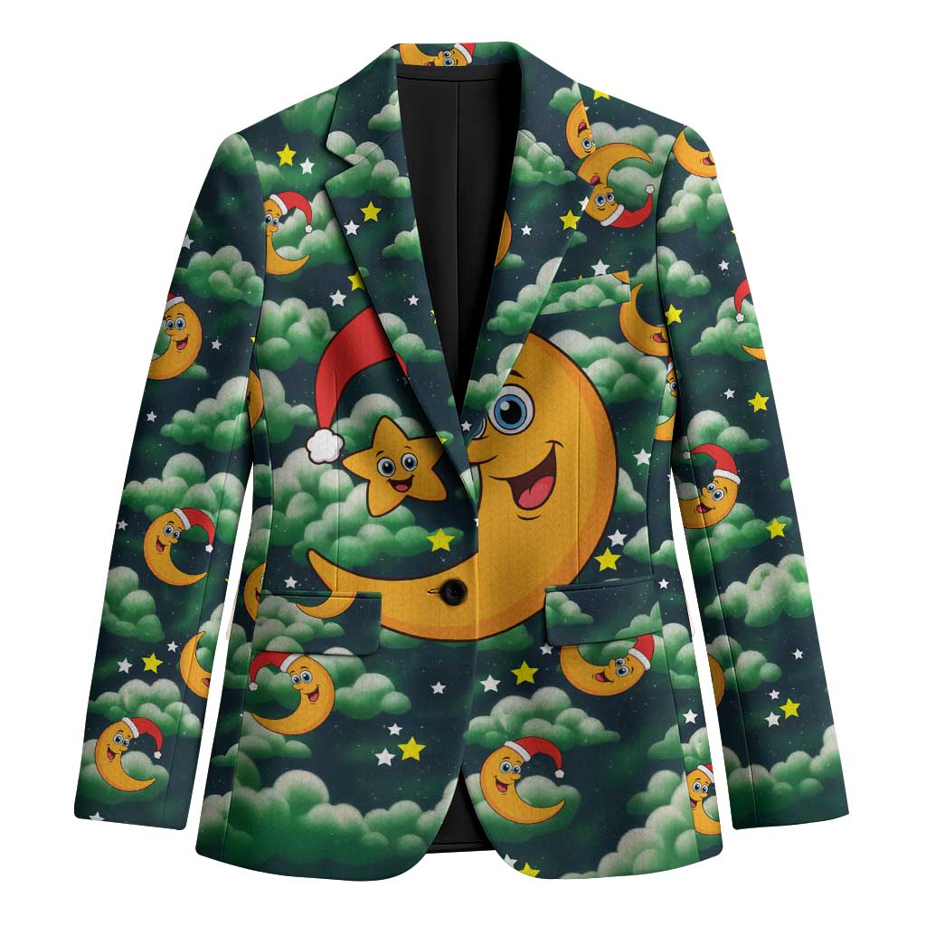 Christmas Moon and Star Blazer Xmas Holiday Patterns - Wonder Print Shop