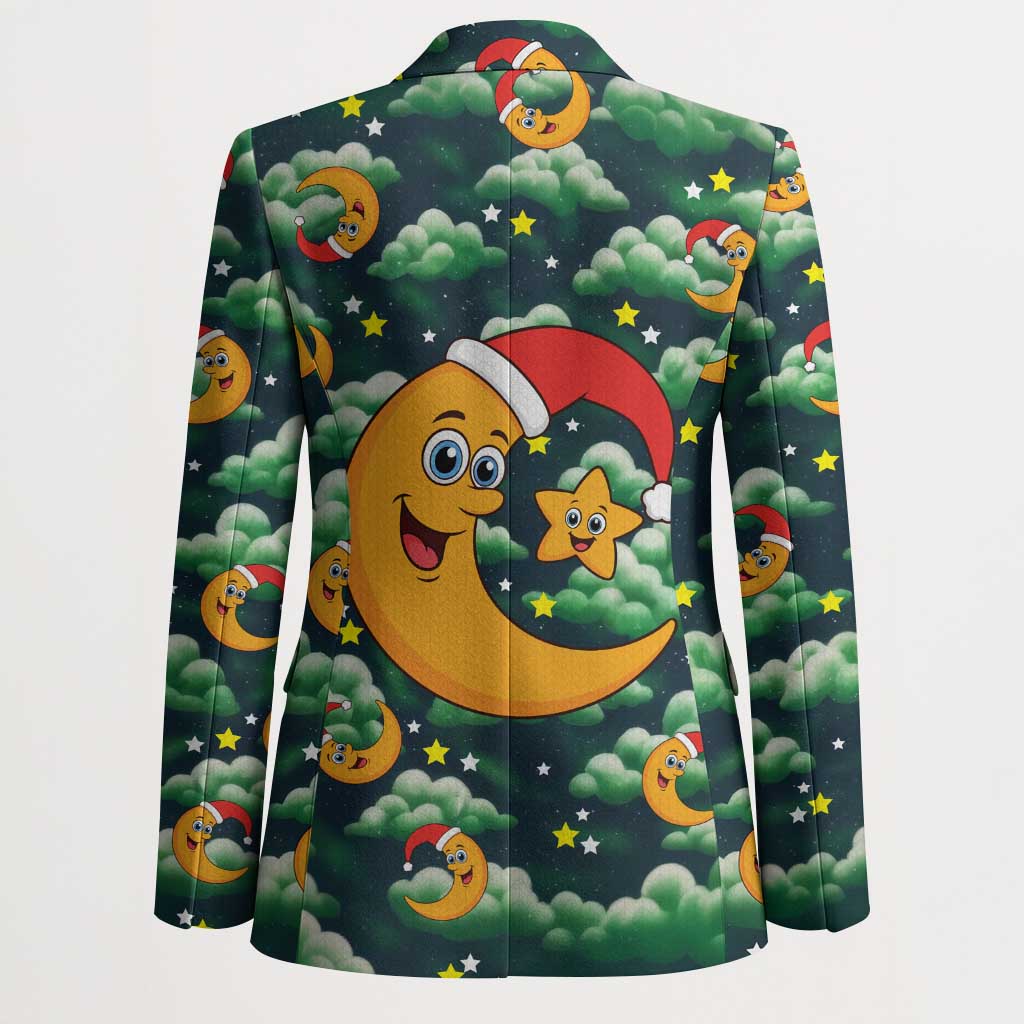 Christmas Moon and Star Blazer Xmas Holiday Patterns - Wonder Print Shop
