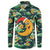 Christmas Moon and Star Button Sweatshirt Xmas Holiday Patterns - Wonder Print Shop