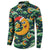 Christmas Moon and Star Button Sweatshirt Xmas Holiday Patterns - Wonder Print Shop