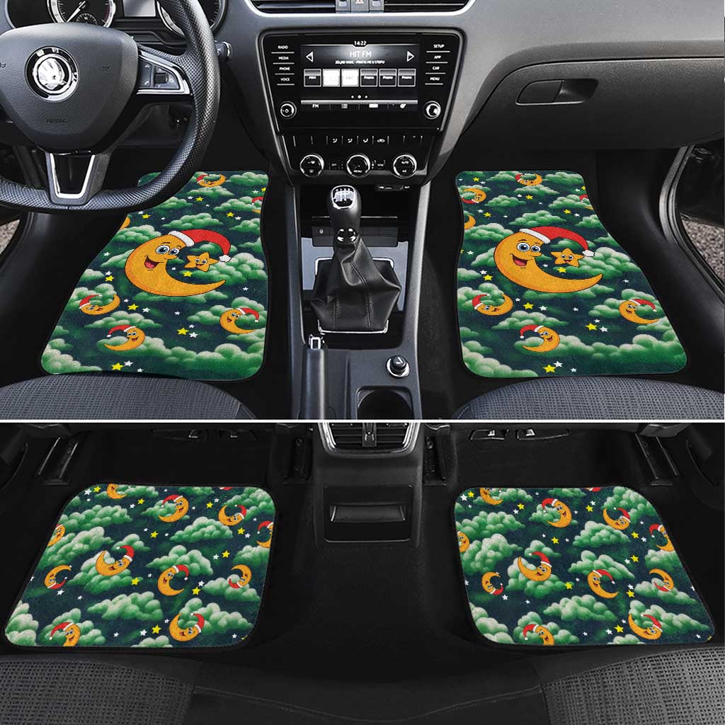 Christmas Moon and Star Car Mats Xmas Holiday Patterns - Wonder Print Shop
