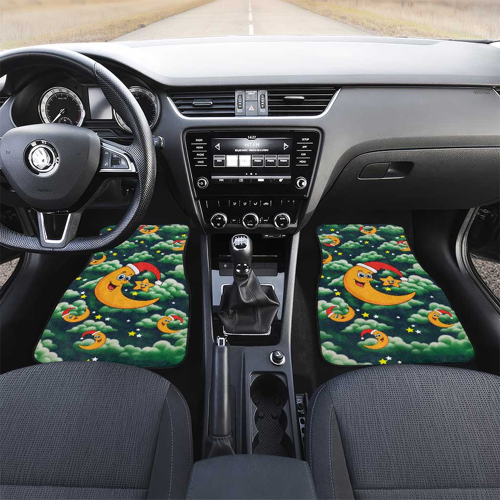 Christmas Moon and Star Car Mats Xmas Holiday Patterns - Wonder Print Shop