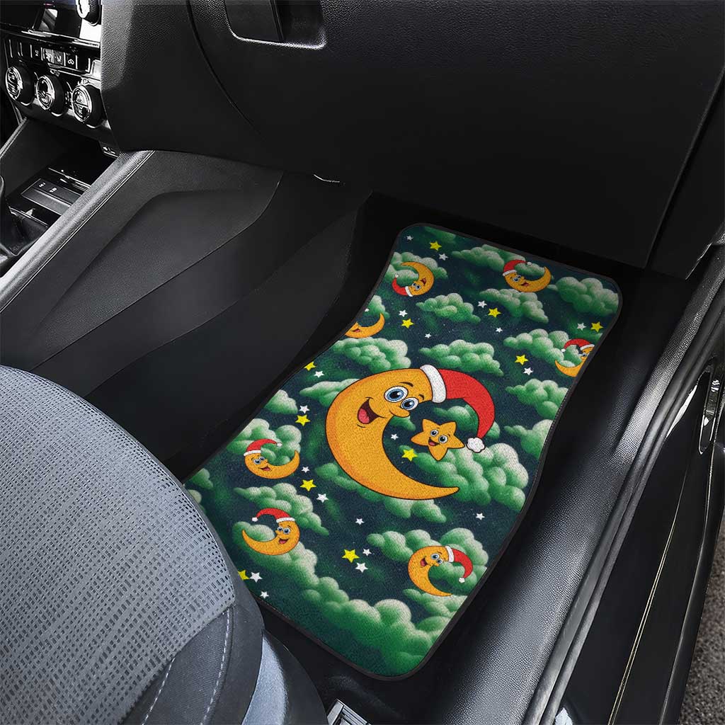Christmas Moon and Star Car Mats Xmas Holiday Patterns - Wonder Print Shop