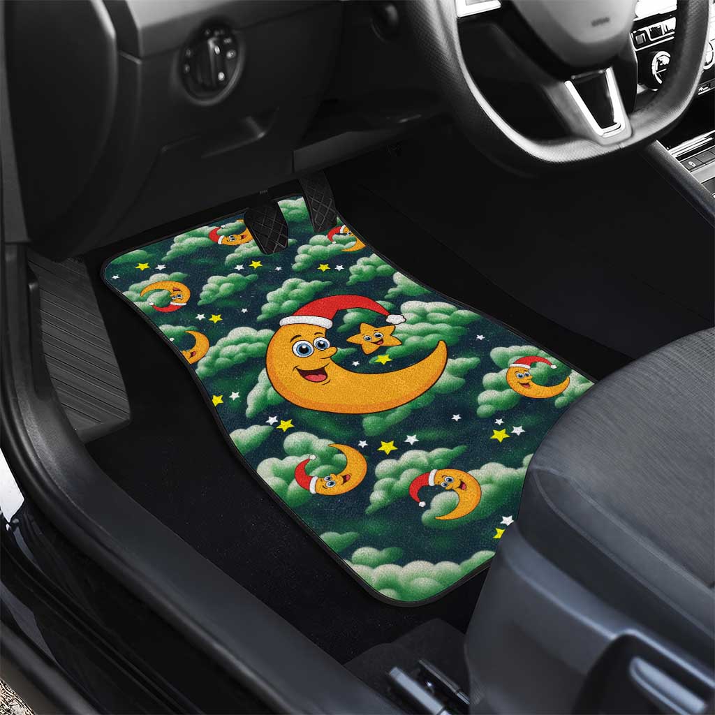 Christmas Moon and Star Car Mats Xmas Holiday Patterns - Wonder Print Shop