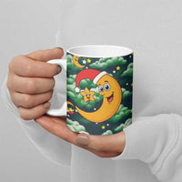Christmas Moon and Star Ceramic Mug Xmas Holiday Patterns - Wonder Print Shop