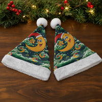 Christmas Moon and Star Christmas Santa Hat Xmas Holiday Patterns - Wonder Print Shop