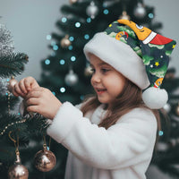 Christmas Moon and Star Christmas Santa Hat Xmas Holiday Patterns - Wonder Print Shop