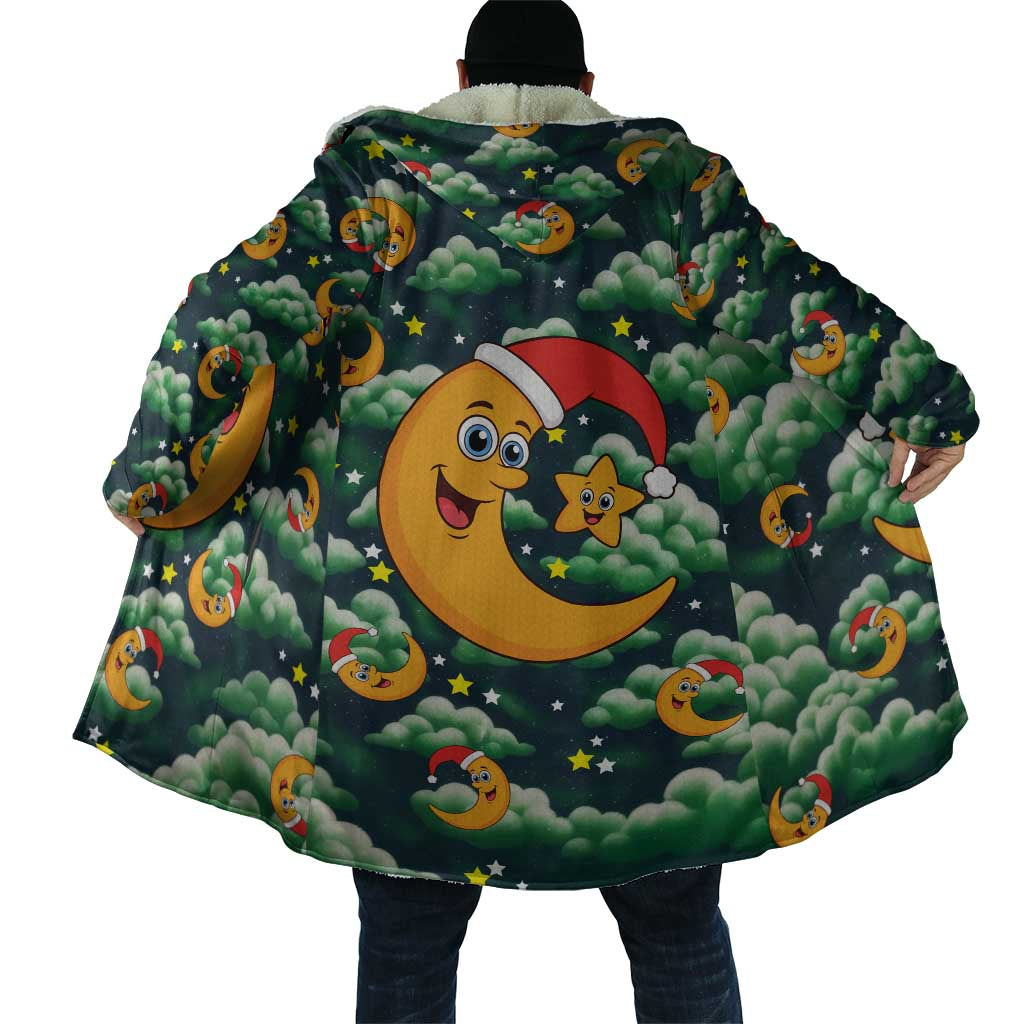 Christmas Moon and Star Cloak Xmas Holiday Patterns - Wonder Print Shop