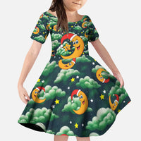 Christmas Moon and Star Family Matching Puletasi and Hawaiian Shirt Xmas Holiday Patterns - Wonder Print Shop
